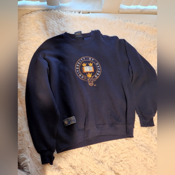 Navy University of Oxford Men's Sweater